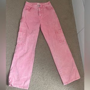 pink women’s jeans/carpenter pants